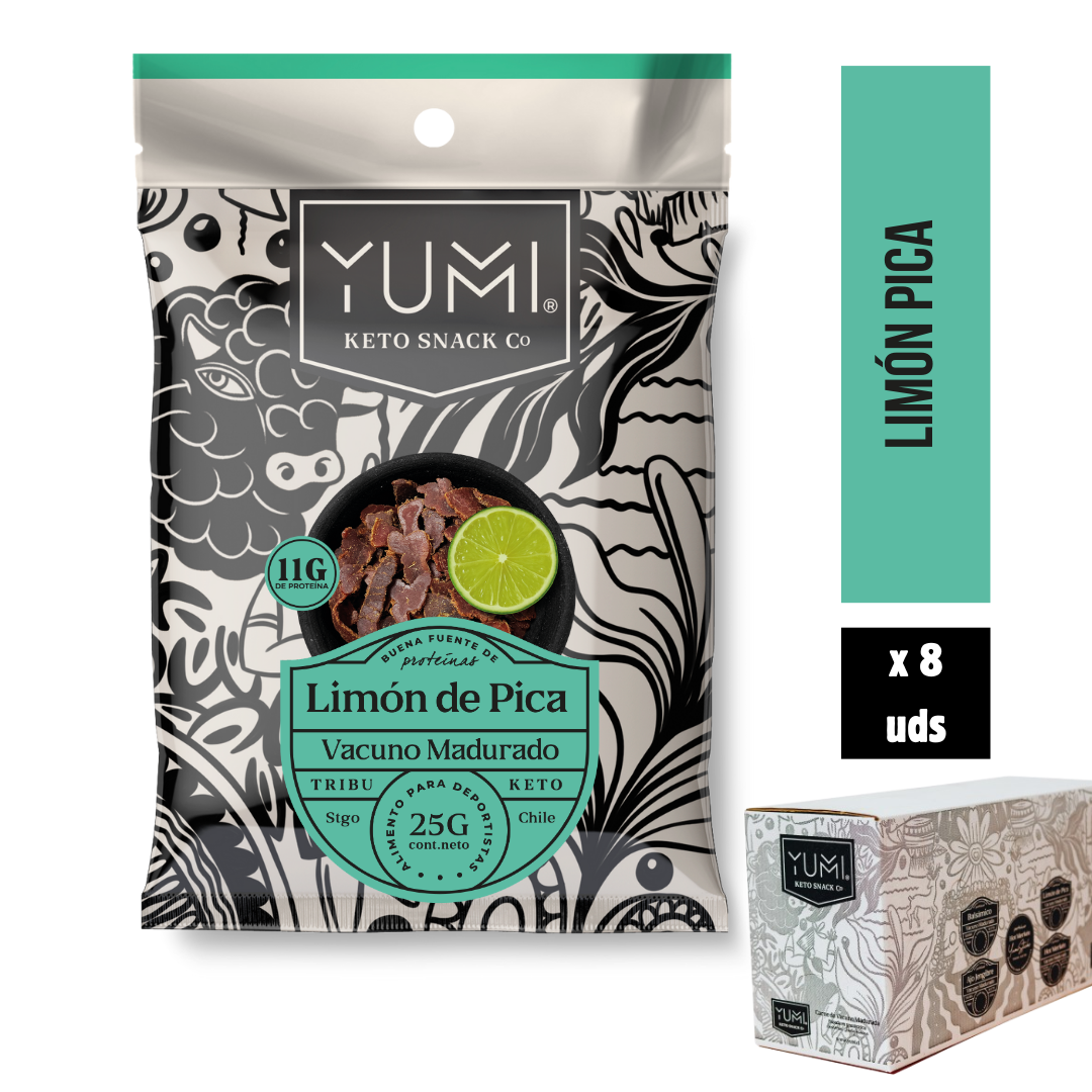 Yumi Snack Limón De Pica 25g - Pack of 8