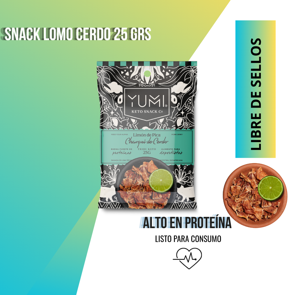 Yumi Snack Lomo cerdo limón de pica 25g