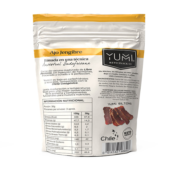 Yumi Snack Ajo Jengibre 75g - Pack of 4