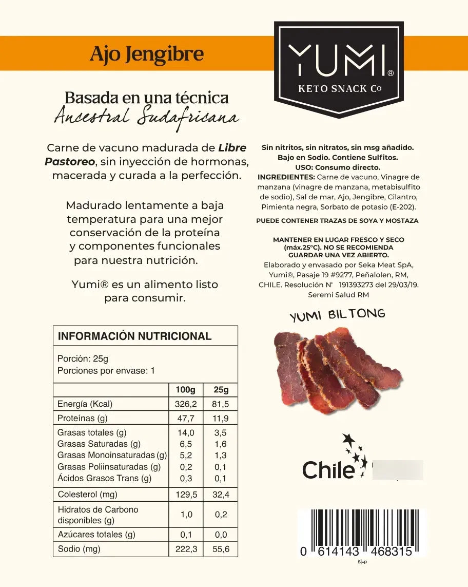 Yumi Snack Ajo Jenjibre 25g