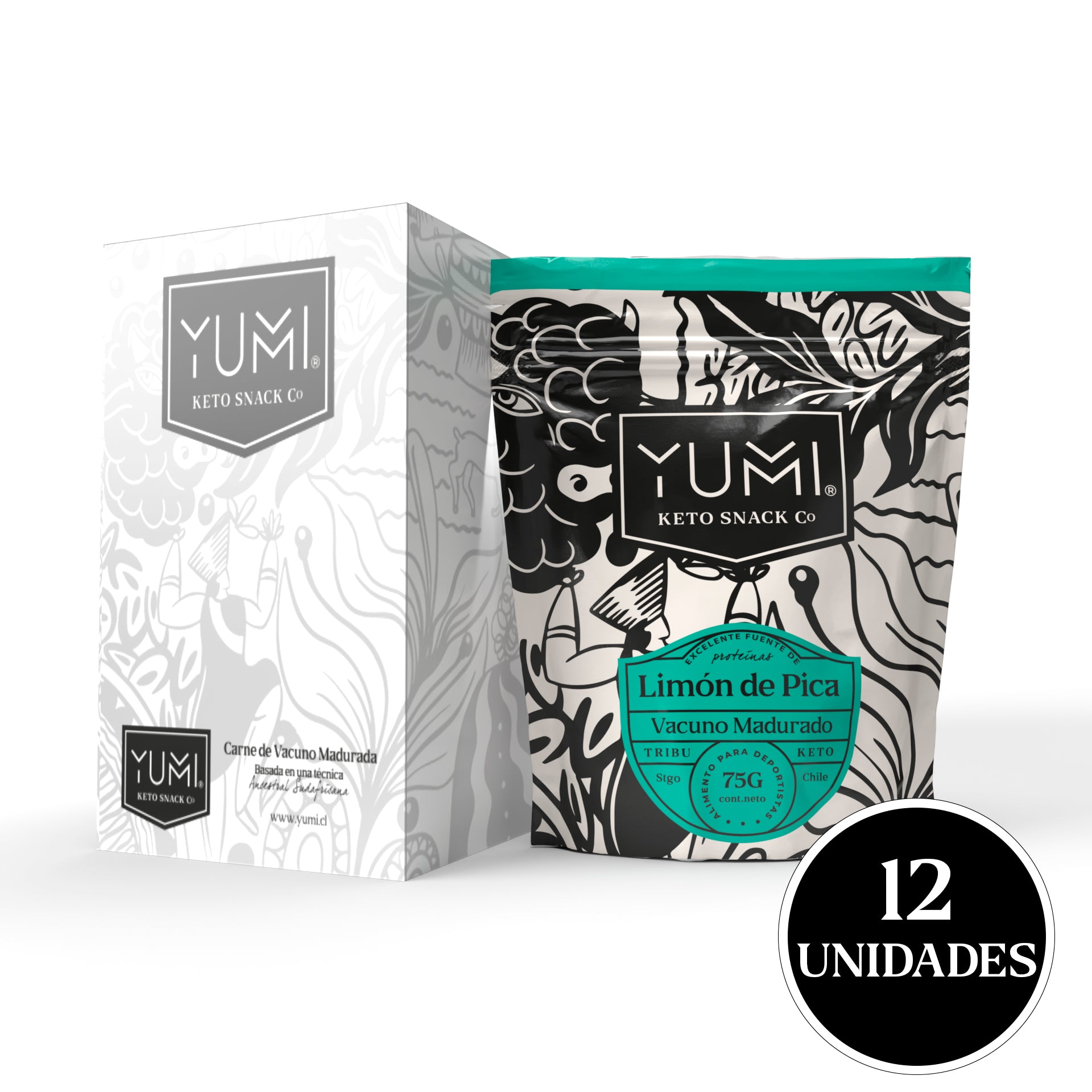 Yumi Snack Limón De Pica 75g - Pack of 12